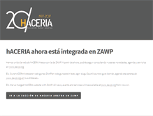 Tablet Screenshot of haceria.com